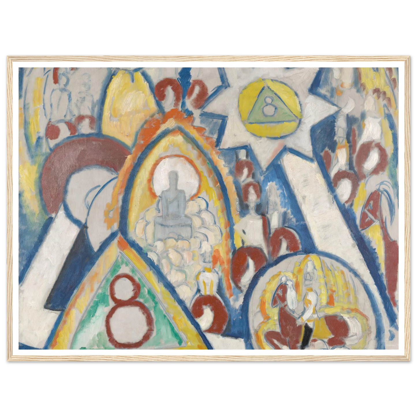 Portrait of Berlin (1913) Art Print | Marsden Hartley - Framed Poster - 30x40 cm / 12x16″ - Black frame