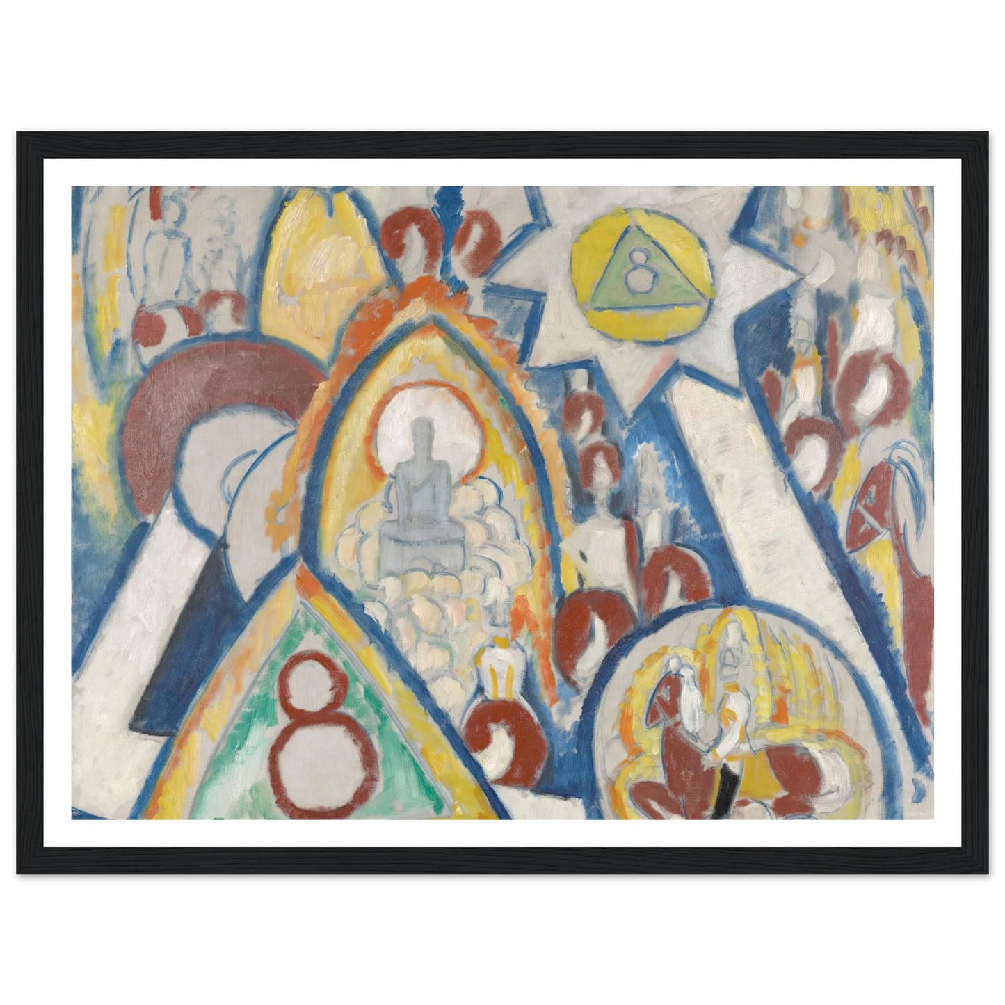 Portrait of Berlin (1913) Art Print | Marsden Hartley - Framed Poster - 30x40 cm / 12x16″ - Black frame
