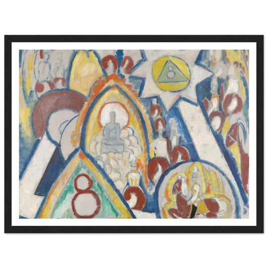 Portrait of Berlin (1913) Art Print | Marsden Hartley - Framed Poster - 30x40 cm / 12x16″ - Black frame