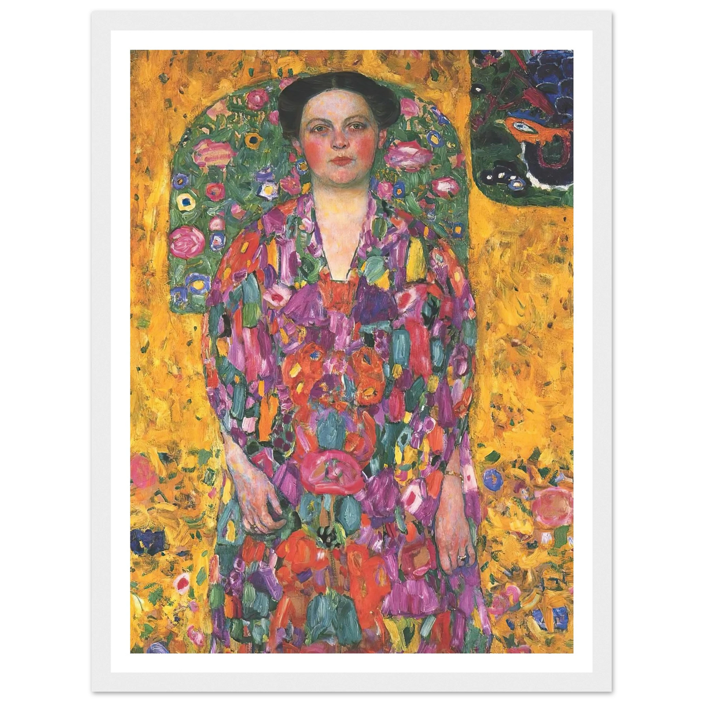 Portrait of Eugenia Primavesi (1913) Art Print | Gustav Klimt - Framed Poster - 30x40 cm / 12x16″ - Black frame