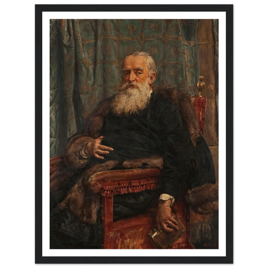 Portrait of Henryk Krajewski (1892) Art Print | Jan Matejko - Framed Poster - 30x40 cm / 12x16″ - Black frame