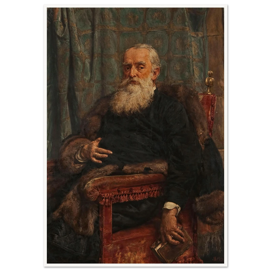 Portrait of Henryk Krajewski (1892) Art Print | Jan Matejko - Framed Poster - 30x40 cm / 12x16″ - Black frame