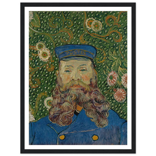 Portrait of Joseph Roulin (1889) Art Print | Vincent van Gogh - Framed Poster - 30x40 cm / 12x16″ - Black frame