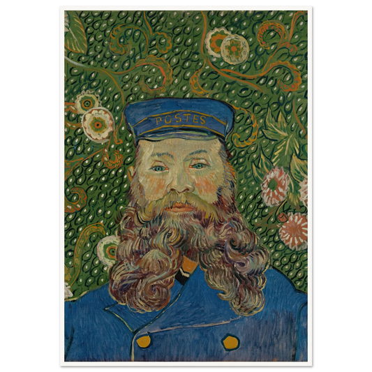 Portrait of Joseph Roulin (1889) Art Print | Vincent van Gogh - Framed Poster - 30x40 cm / 12x16″ - Black frame
