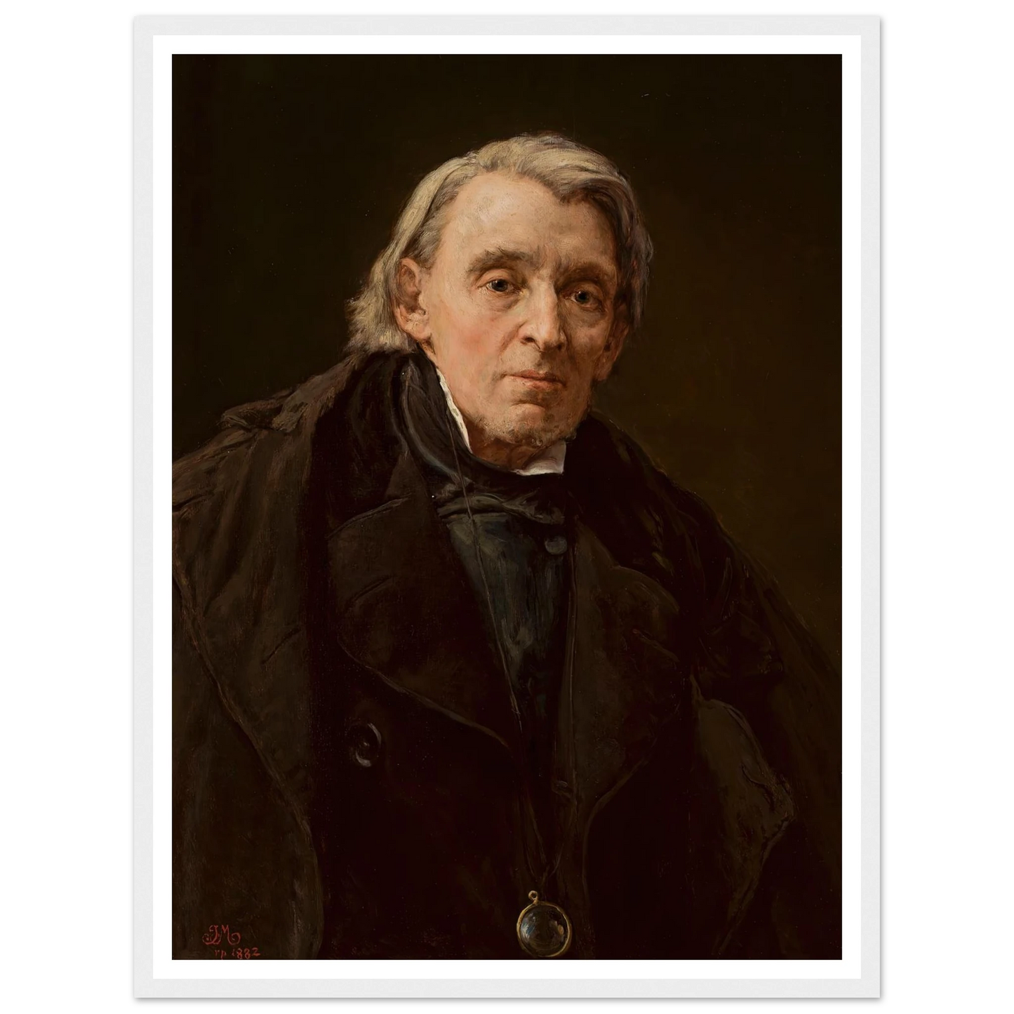 Portrait of Karol Podlewski (1882) Art Print | Jan Matejko - Framed Poster - 30x40 cm / 12x16″ - Black frame