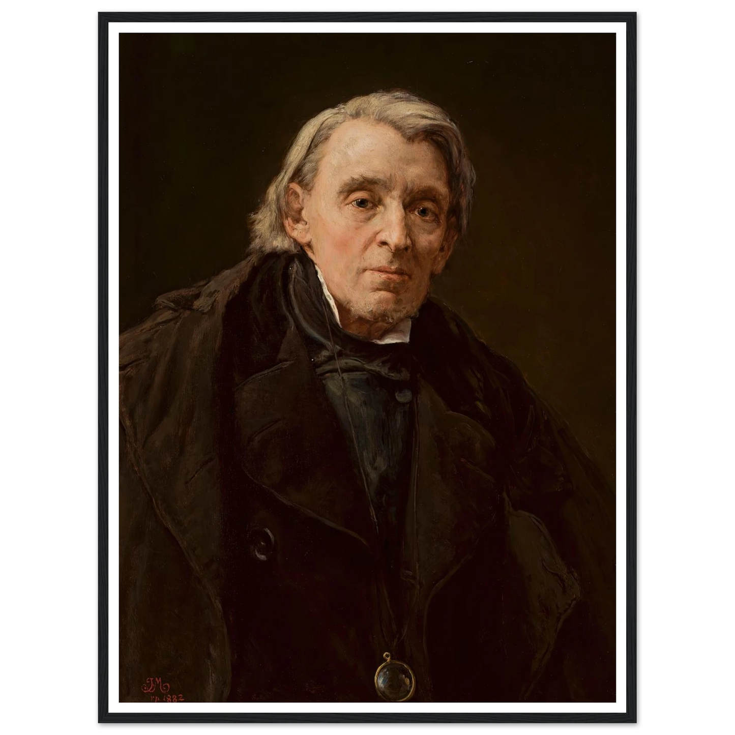 Portrait of Karol Podlewski (1882) Art Print | Jan Matejko - Framed Poster - 30x40 cm / 12x16″ - Black frame