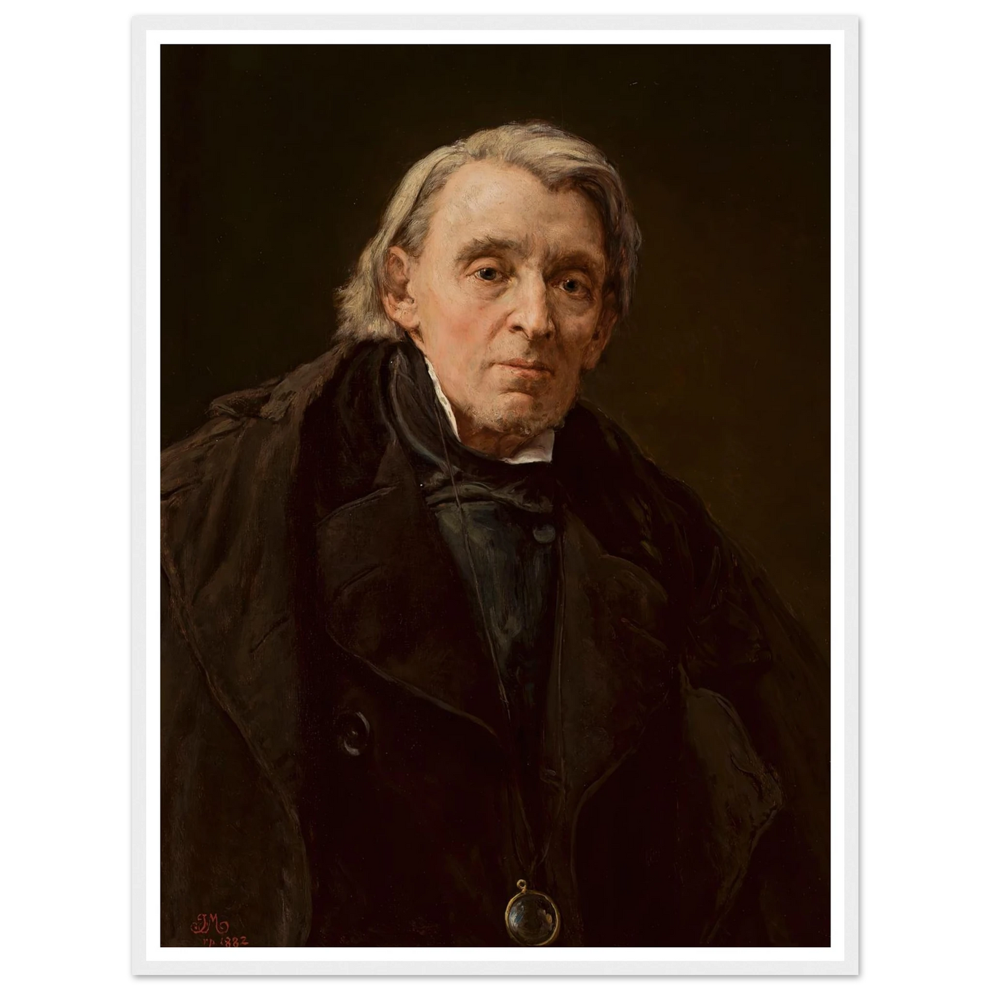 Portrait of Karol Podlewski (1882) Art Print | Jan Matejko - Framed Poster - 30x40 cm / 12x16″ - Black frame