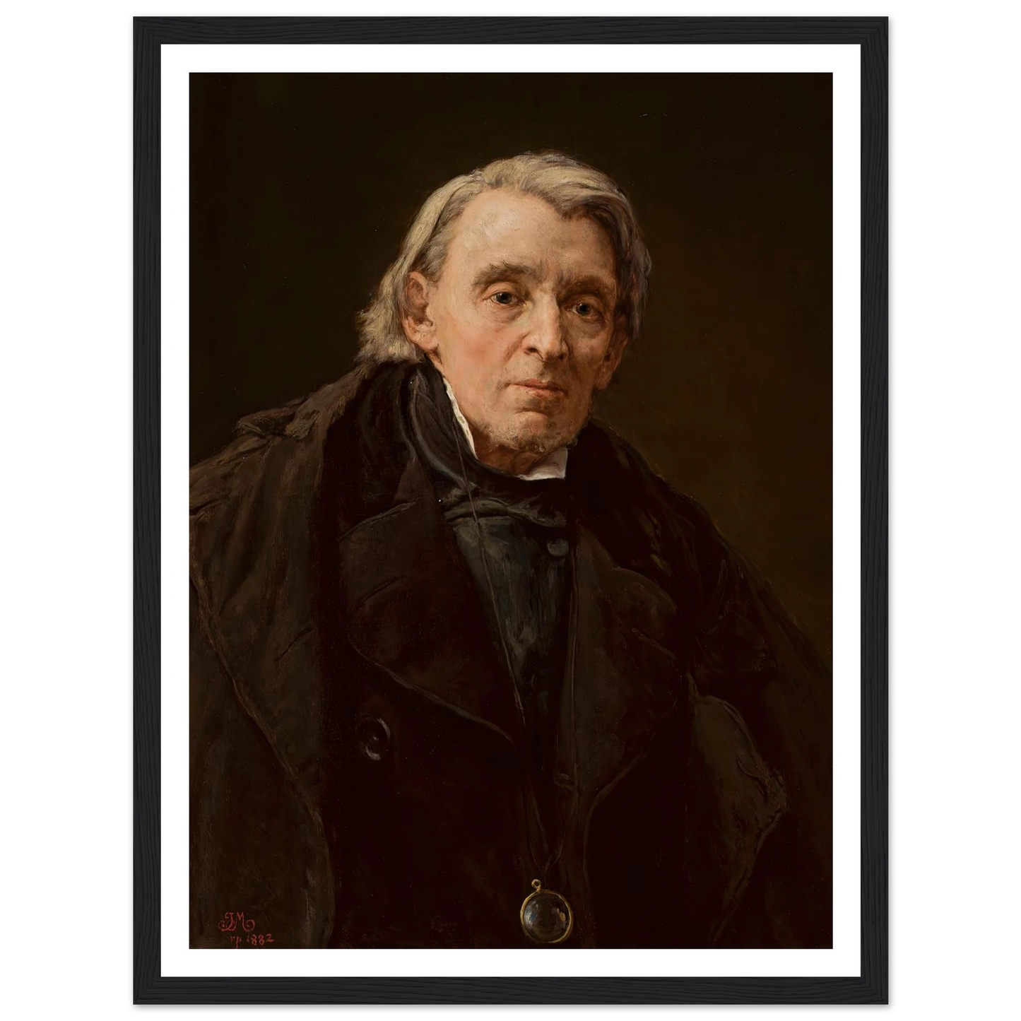 Portrait of Karol Podlewski (1882) Art Print | Jan Matejko - Framed Poster - 30x40 cm / 12x16″ - Black frame