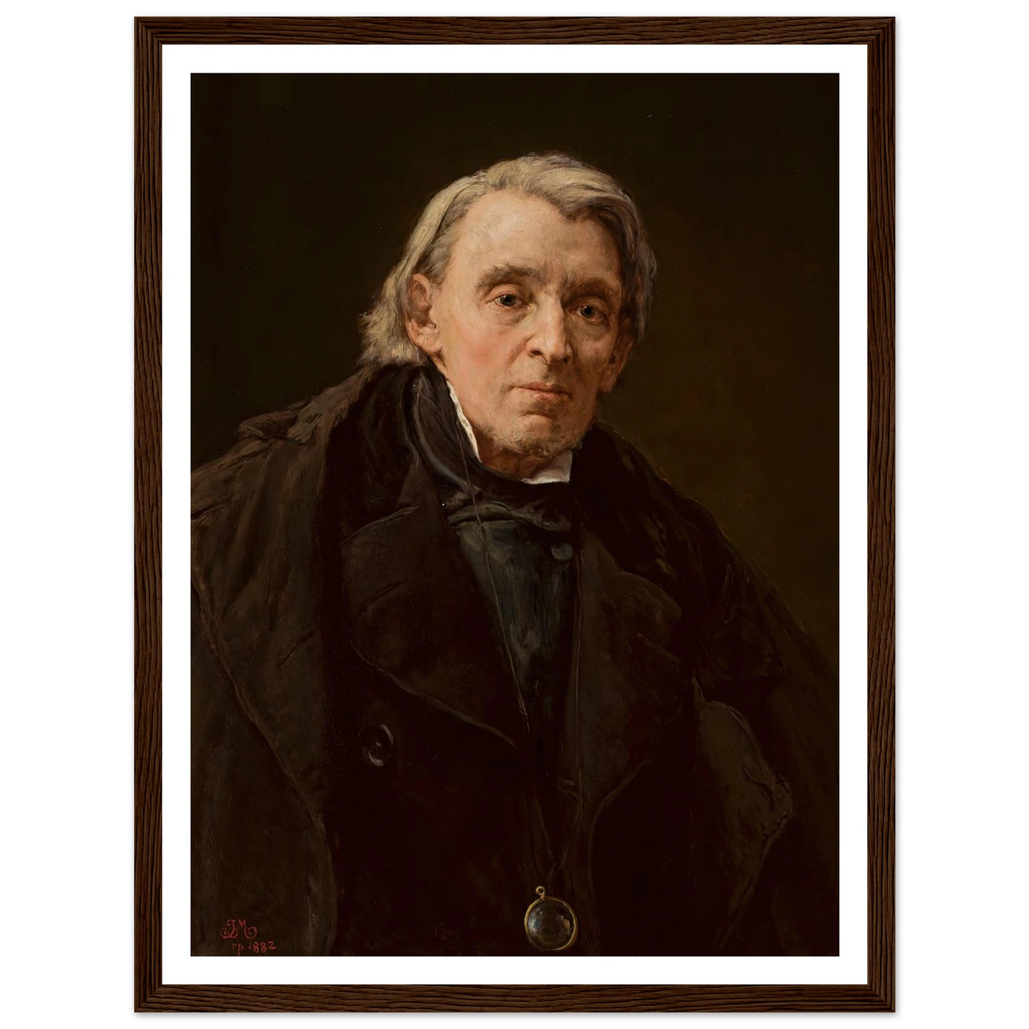 Portrait of Karol Podlewski (1882) Art Print | Jan Matejko - Framed Poster - 30x40 cm / 12x16″ - Black frame