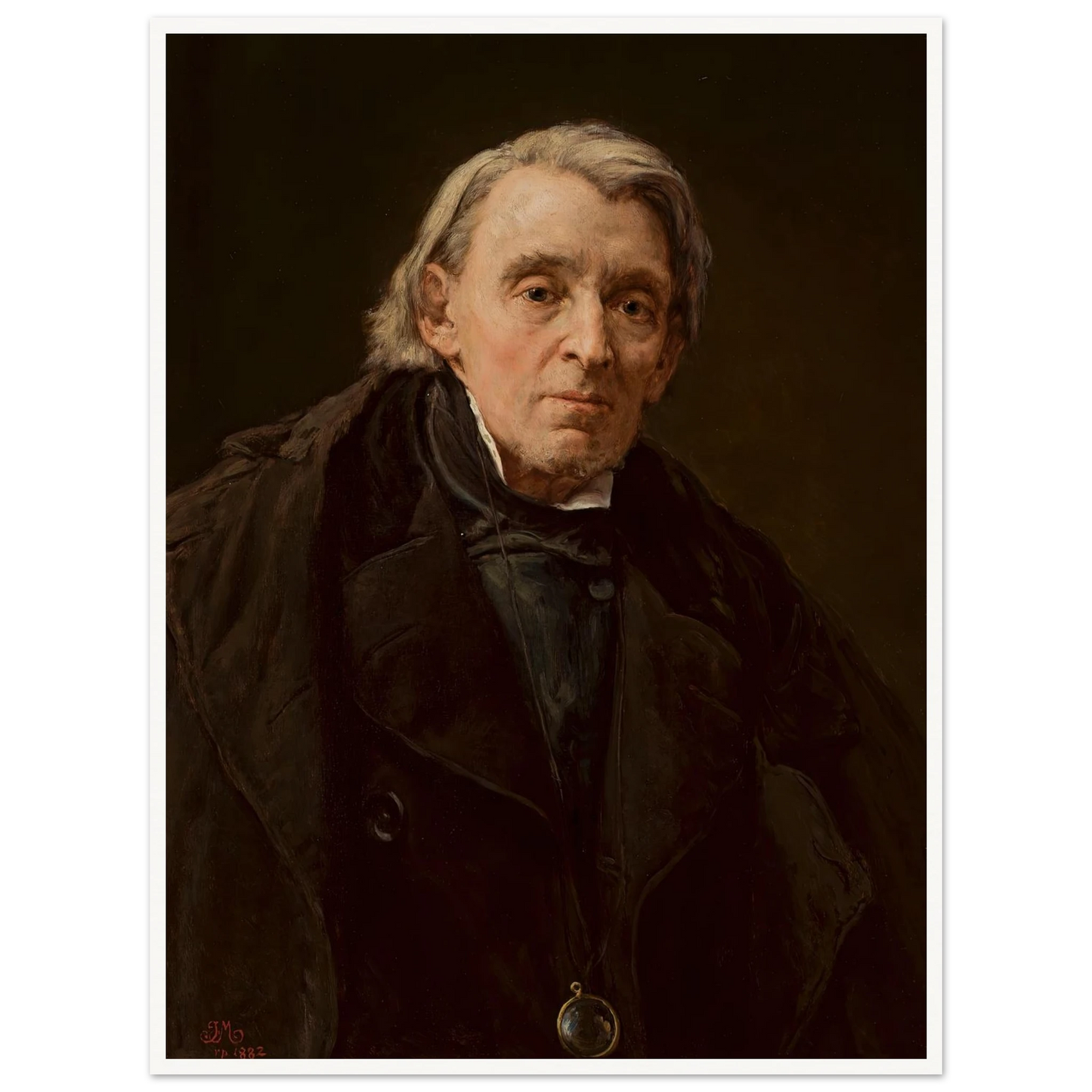 Portrait of Karol Podlewski (1882) Art Print | Jan Matejko - Framed Poster - 30x40 cm / 12x16″ - Black frame