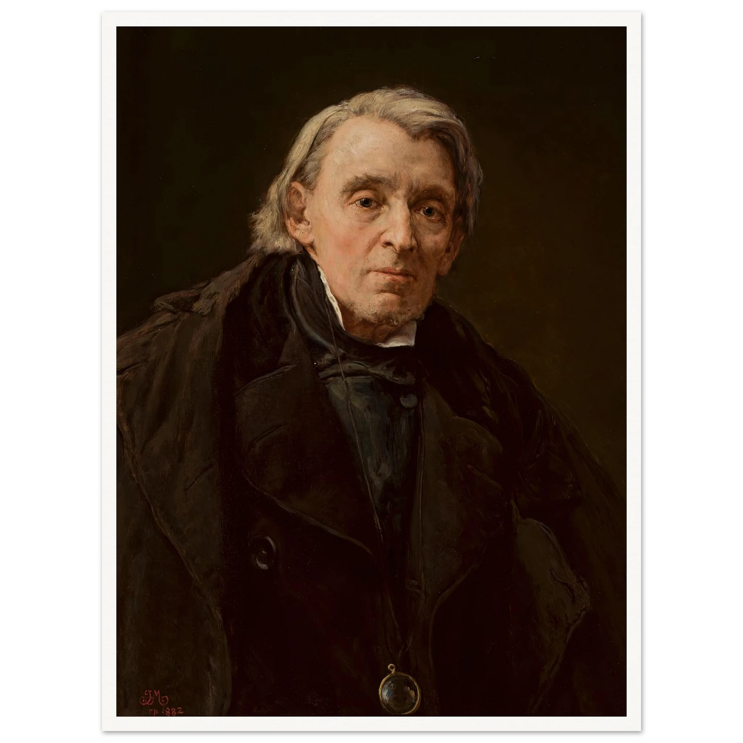 Portrait of Karol Podlewski (1882) Art Print | Jan Matejko - Framed Poster - 30x40 cm / 12x16″ - Black frame