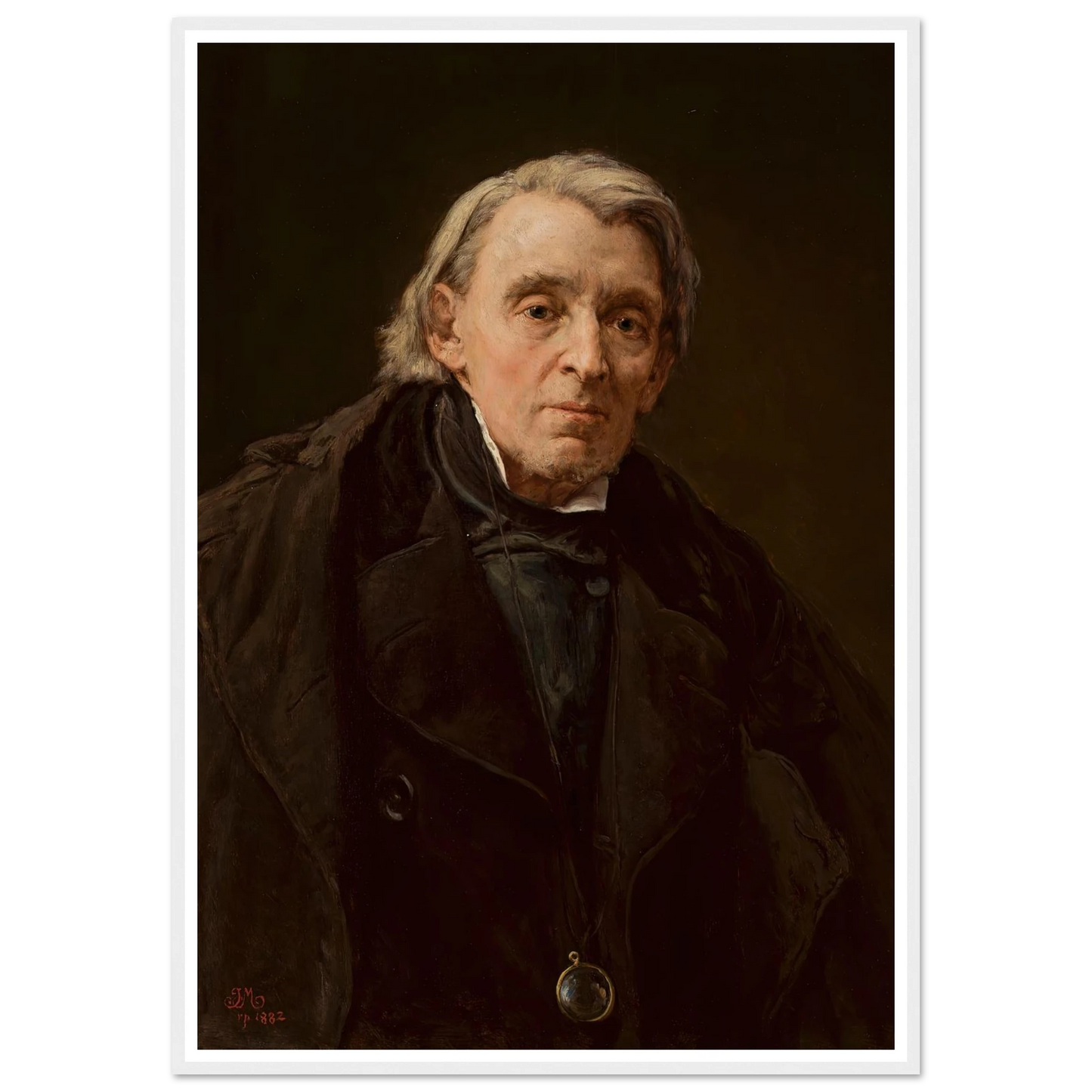 Portrait of Karol Podlewski (1882) Art Print | Jan Matejko - Framed Poster - 30x40 cm / 12x16″ - Black frame