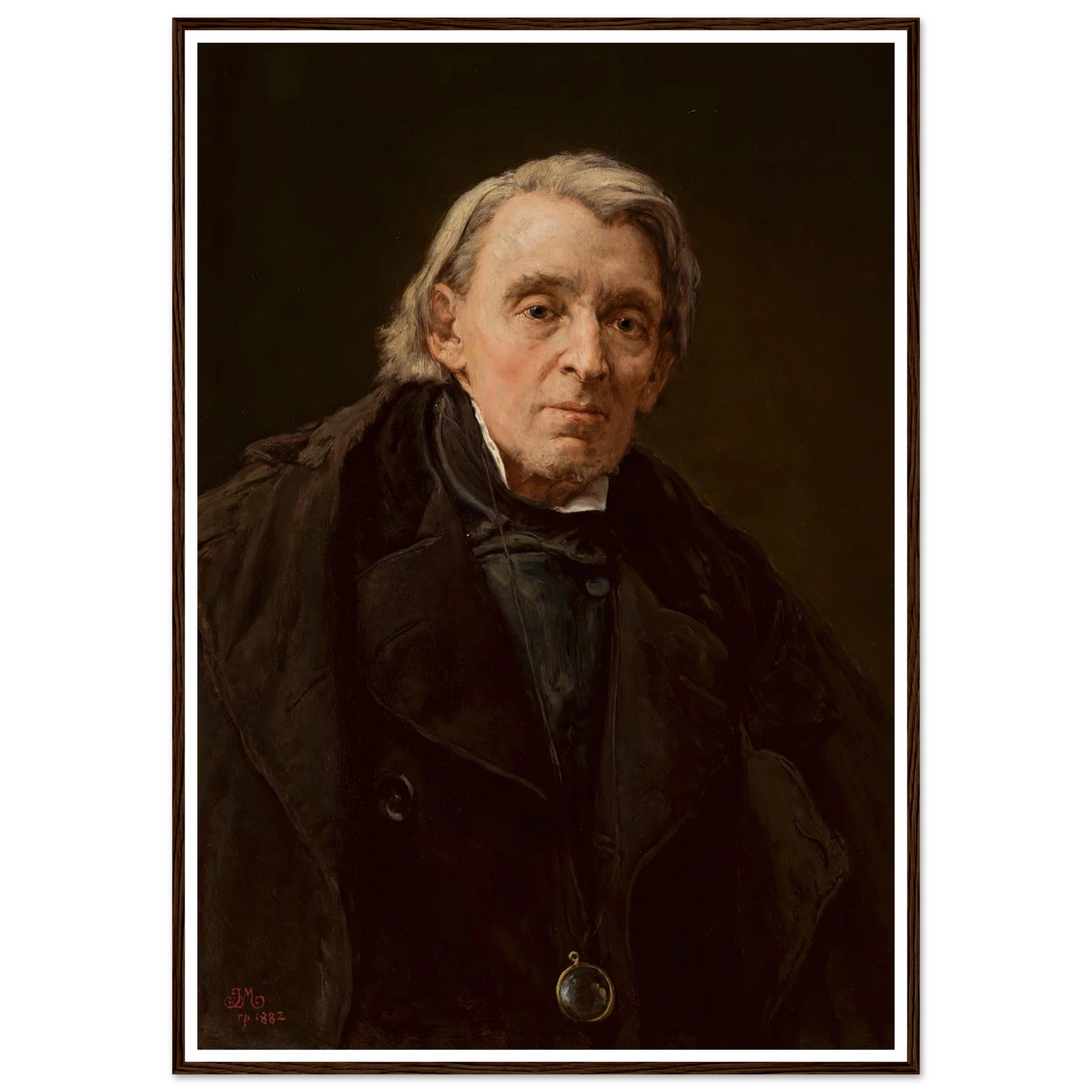 Portrait of Karol Podlewski (1882) Art Print | Jan Matejko - Framed Poster - 30x40 cm / 12x16″ - Black frame