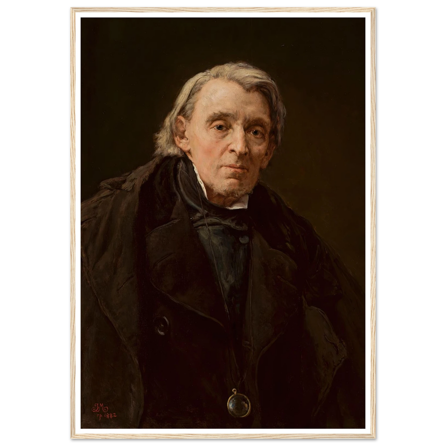 Portrait of Karol Podlewski (1882) Art Print | Jan Matejko - Framed Poster - 30x40 cm / 12x16″ - Black frame