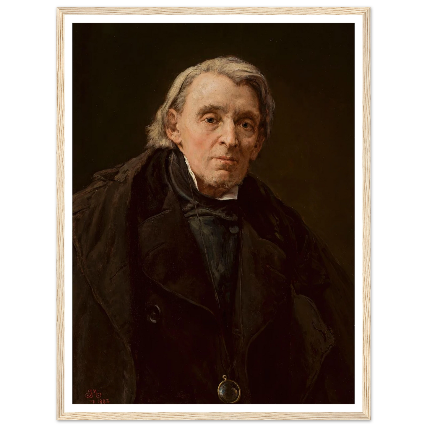 Portrait of Karol Podlewski (1882) Art Print | Jan Matejko - Framed Poster - 30x40 cm / 12x16″ - Black frame