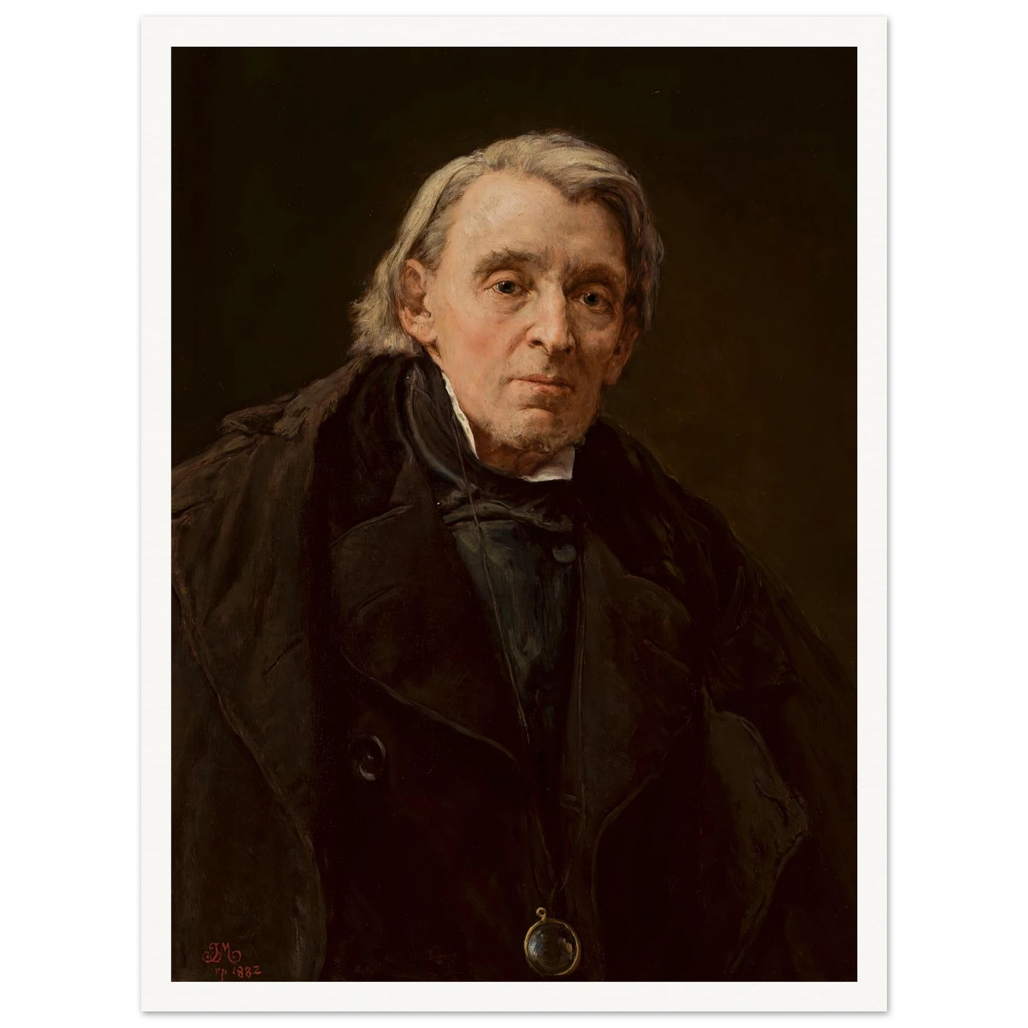 Portrait of Karol Podlewski (1882) Art Print | Jan Matejko - Framed Poster - 30x40 cm / 12x16″ - Black frame