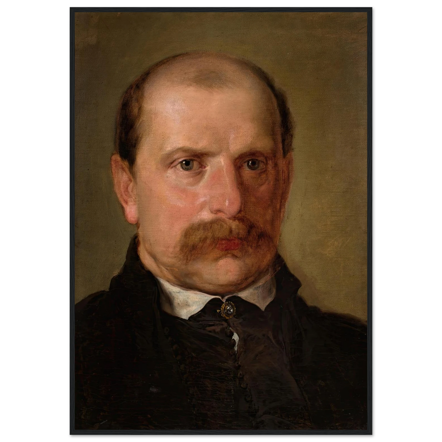 Portrait of Kazimierz Stankiewicz (1857) Art Print | Jan Matejko - Framed Poster - 30x40 cm / 12x16″ - Black frame