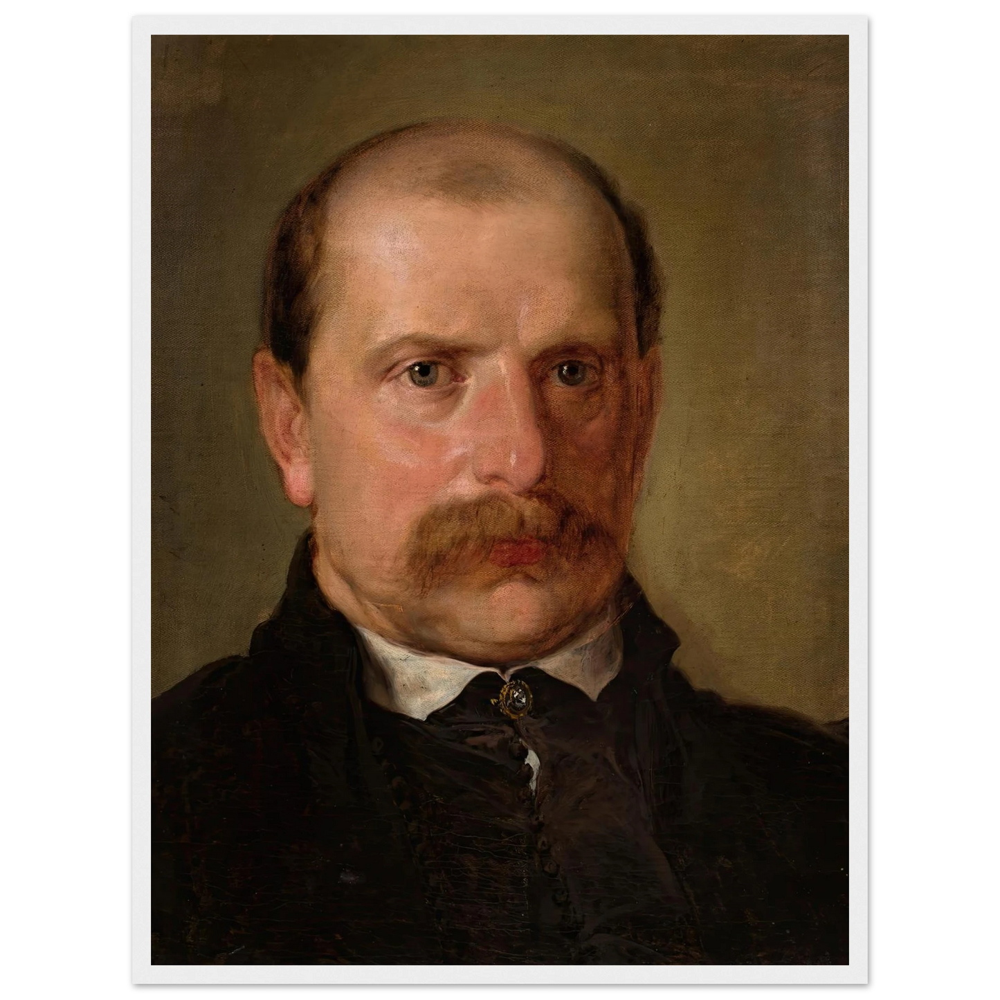 Portrait of Kazimierz Stankiewicz (1857) Art Print | Jan Matejko - Framed Poster - 30x40 cm / 12x16″ - Black frame