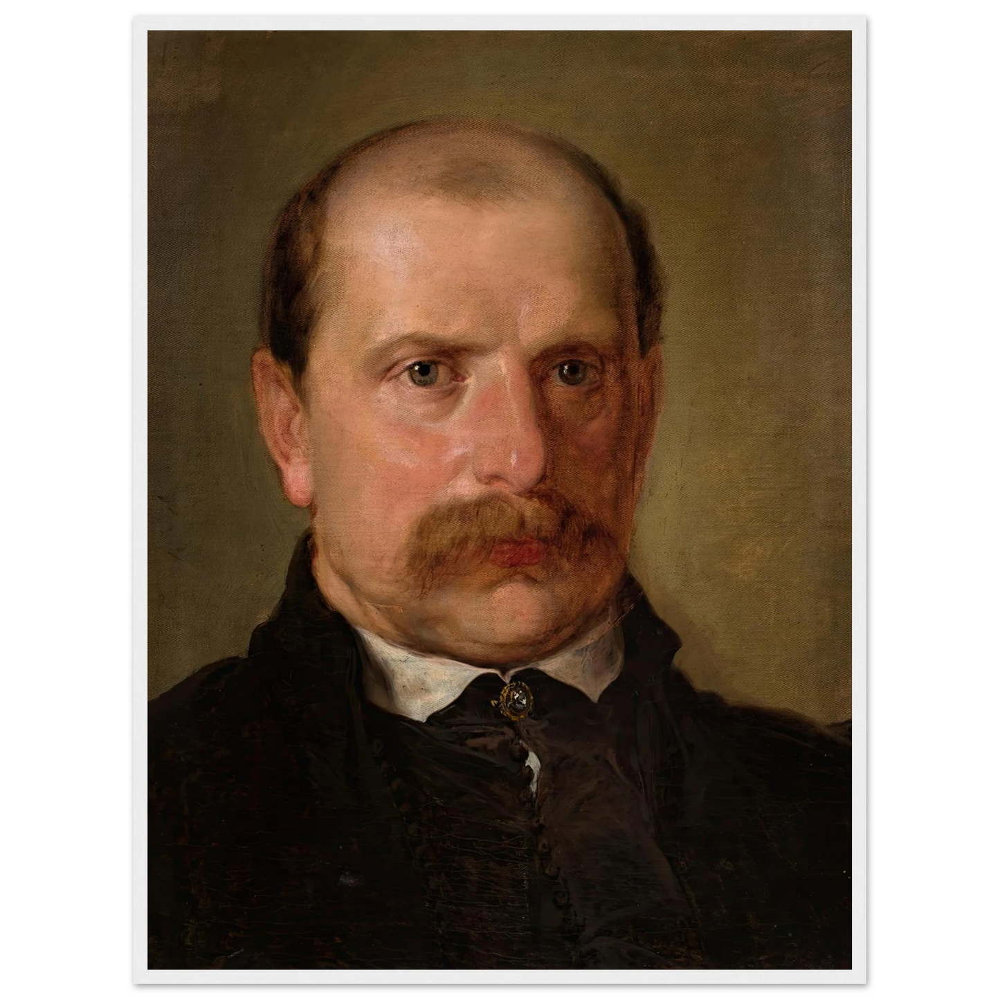 Portrait of Kazimierz Stankiewicz (1857) Art Print | Jan Matejko - Framed Poster - 30x40 cm / 12x16″ - Black frame