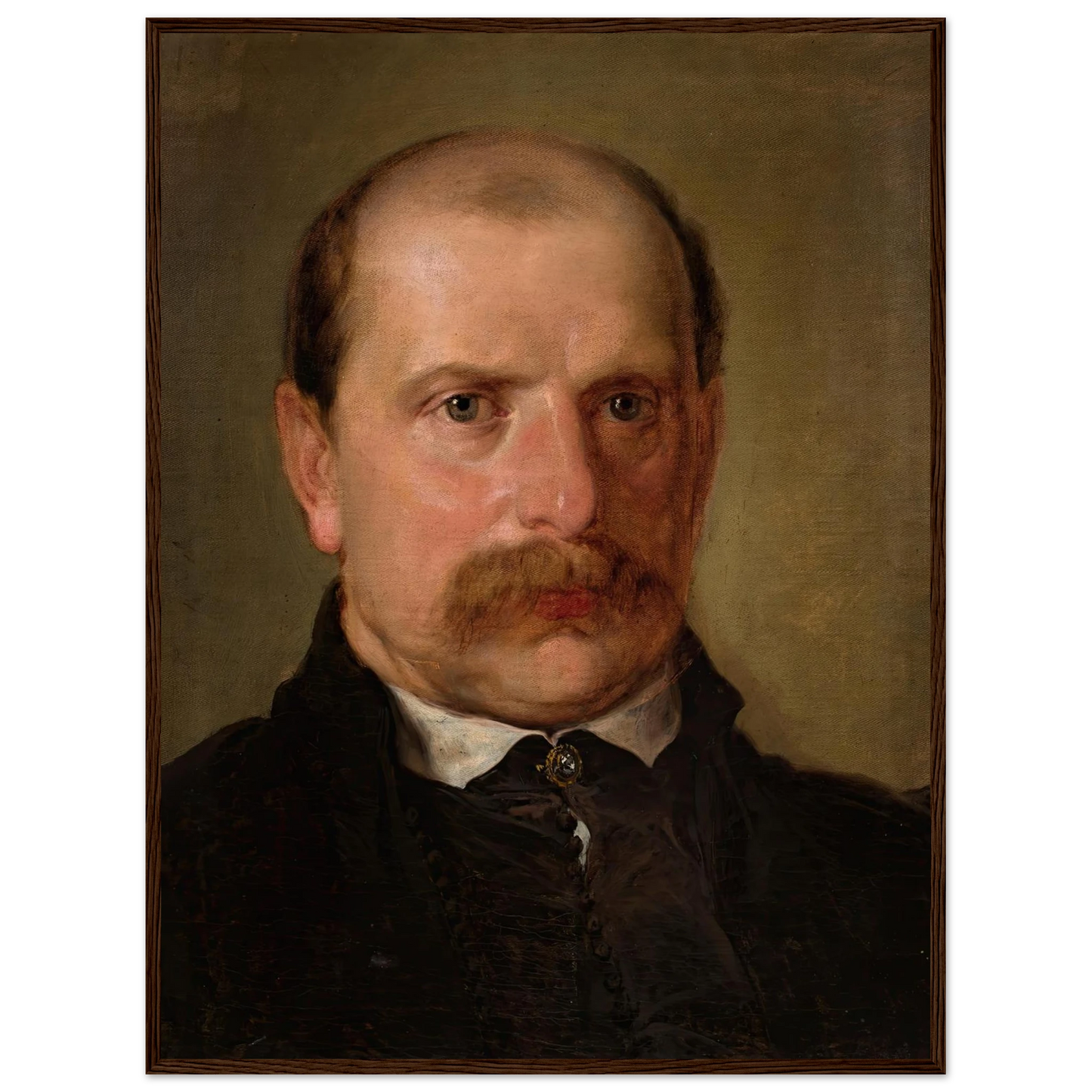 Portrait of Kazimierz Stankiewicz (1857) Art Print | Jan Matejko - Framed Poster - 30x40 cm / 12x16″ - Black frame