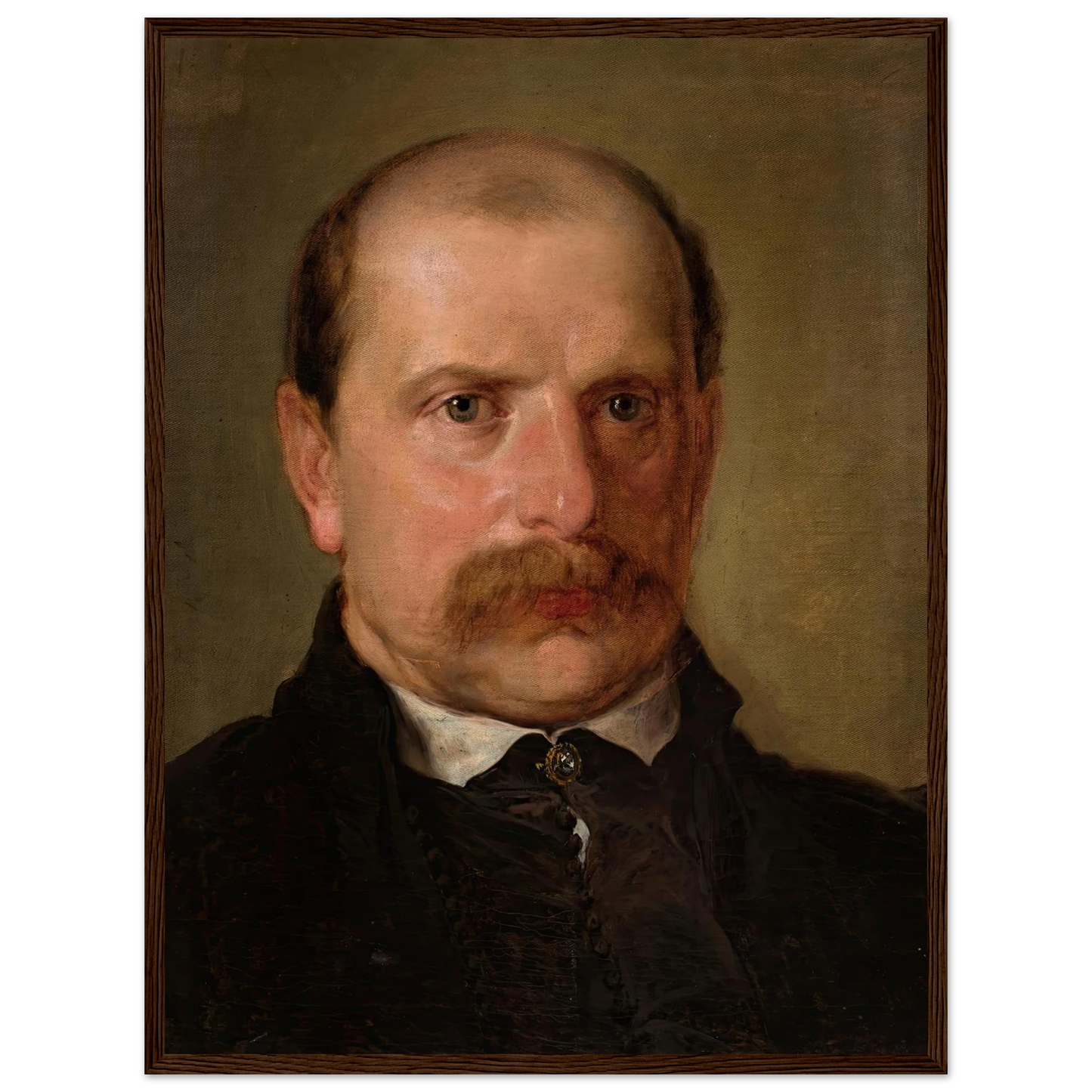 Portrait of Kazimierz Stankiewicz (1857) Art Print | Jan Matejko - Framed Poster - 30x40 cm / 12x16″ - Black frame