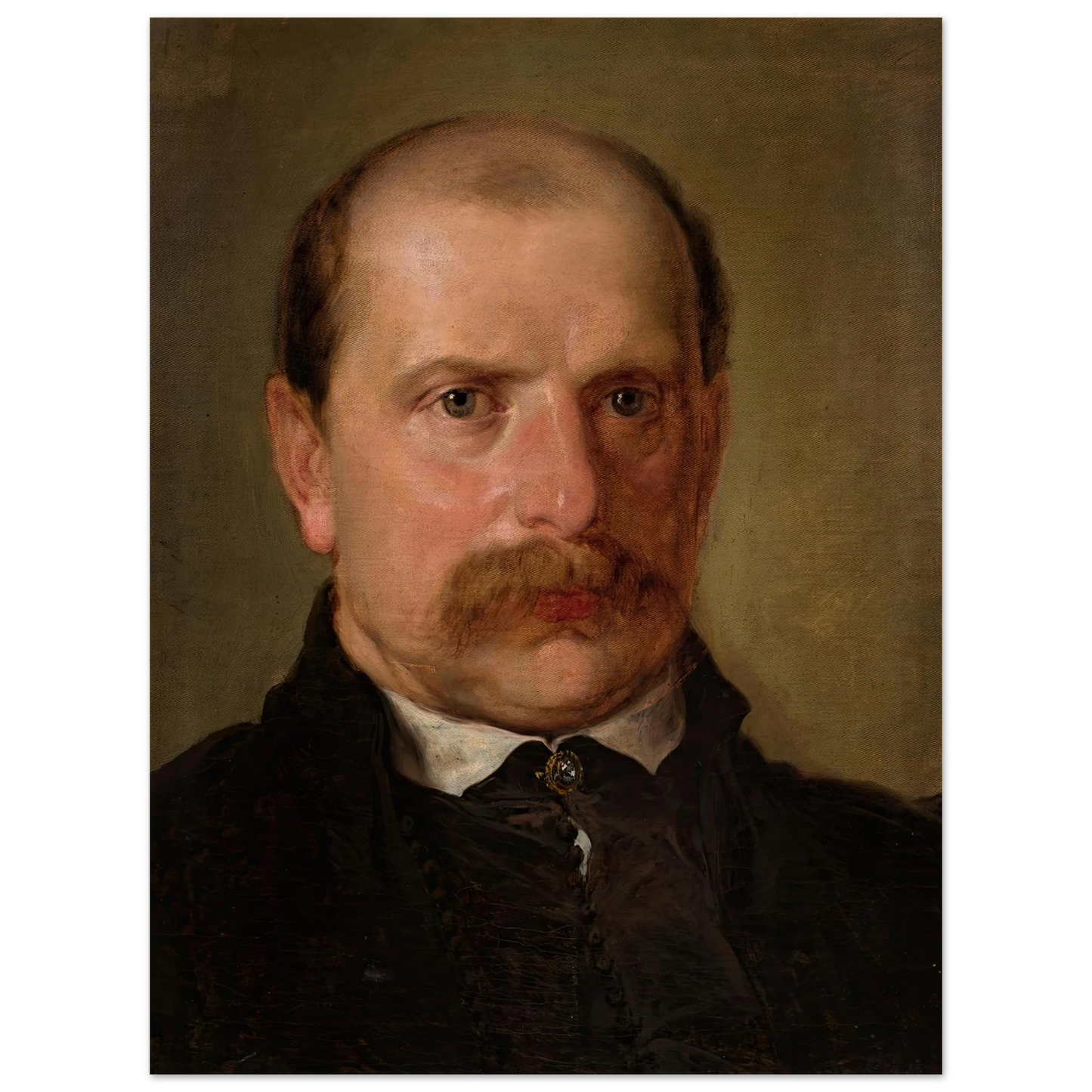 Portrait of Kazimierz Stankiewicz (1857) Art Print | Jan Matejko - Framed Poster - 30x40 cm / 12x16″ - Black frame