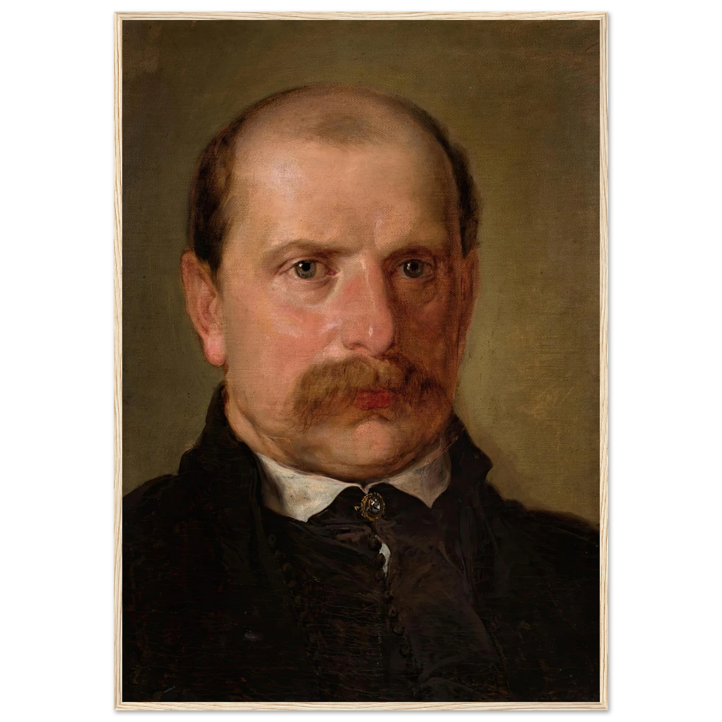 Portrait of Kazimierz Stankiewicz (1857) Art Print | Jan Matejko - Framed Poster - 30x40 cm / 12x16″ - Black frame