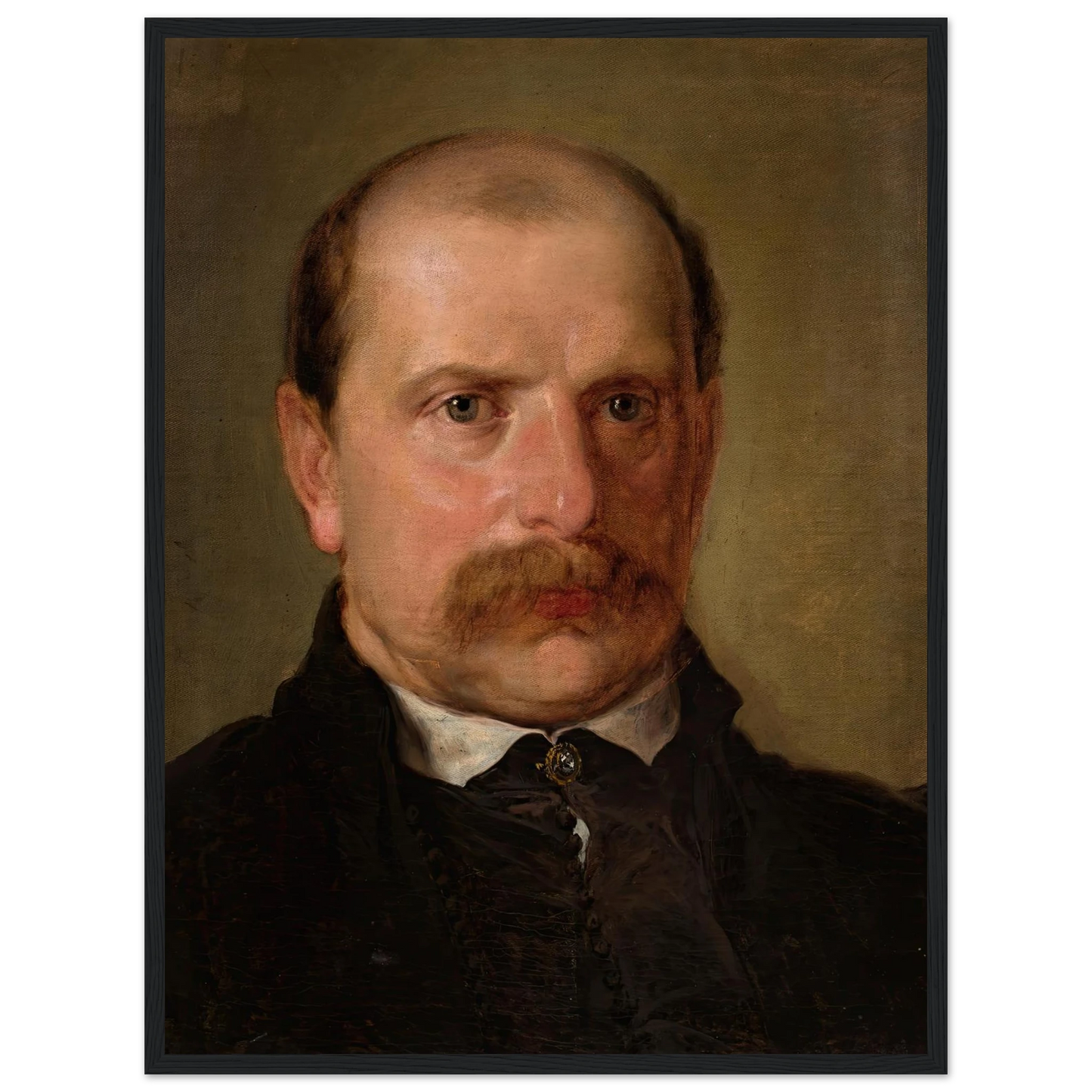 Portrait of Kazimierz Stankiewicz (1857) Art Print | Jan Matejko - Framed Poster - 30x40 cm / 12x16″ - Black frame