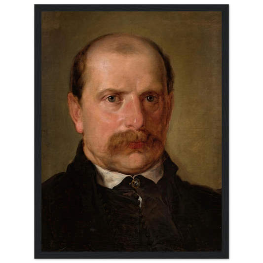 Portrait of Kazimierz Stankiewicz (1857) Art Print | Jan Matejko - Framed Poster - 30x40 cm / 12x16″ - Black frame