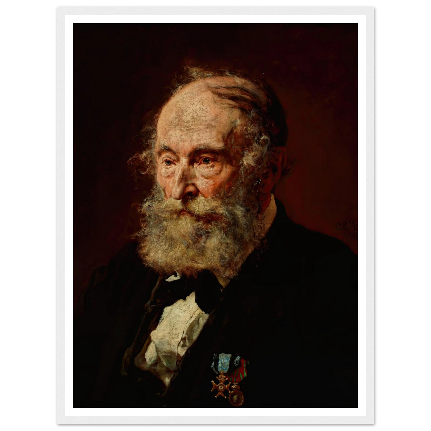 Portrait of Łukasz Dobrzański (1873) Art Print | Jan Matejko - Framed Poster - 30x40 cm / 12x16″ - Black frame