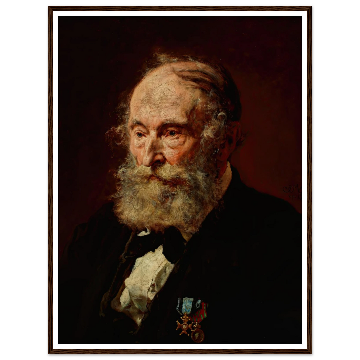 Portrait of Łukasz Dobrzański (1873) Art Print | Jan Matejko - Framed Poster - 30x40 cm / 12x16″ - Black frame