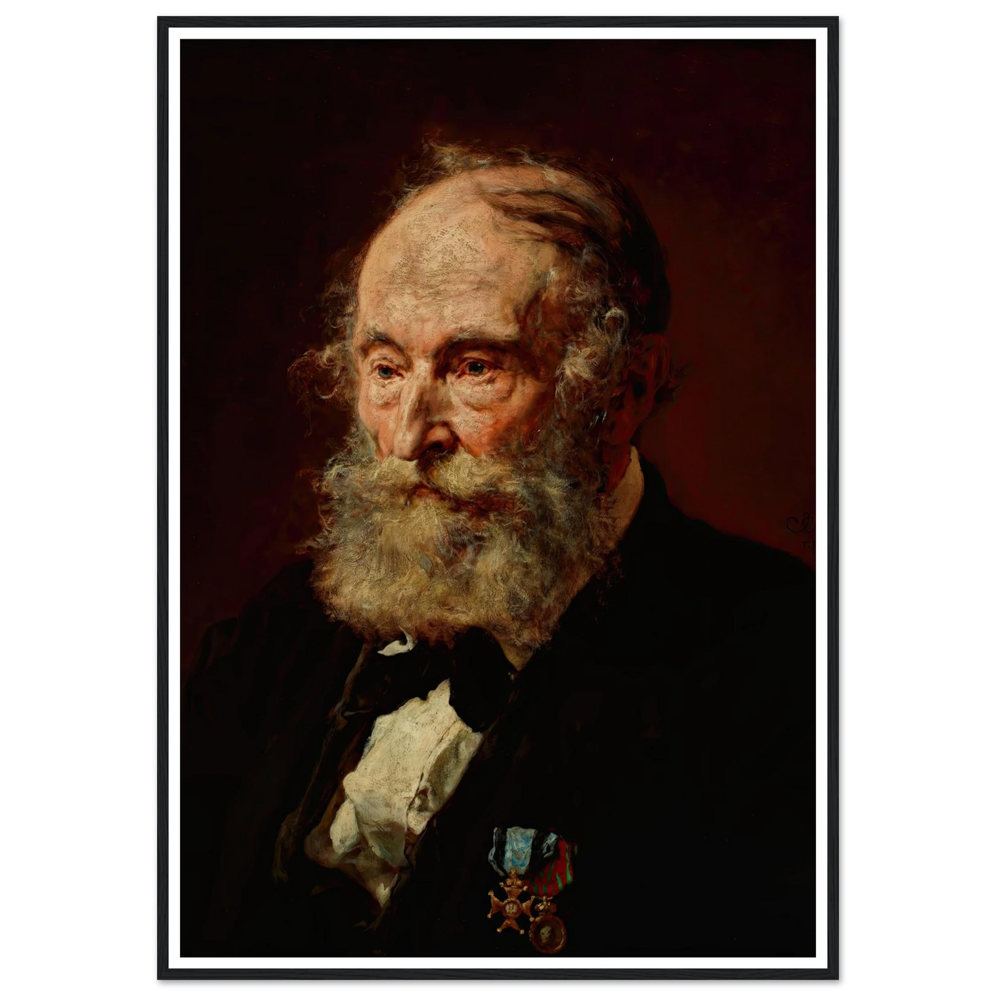 Portrait of Łukasz Dobrzański (1873) Art Print | Jan Matejko - Framed Poster - 30x40 cm / 12x16″ - Black frame