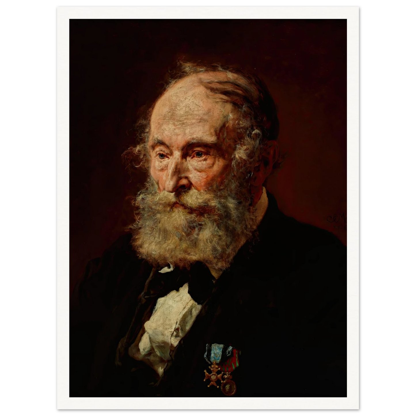 Portrait of Łukasz Dobrzański (1873) Art Print | Jan Matejko - Framed Poster - 30x40 cm / 12x16″ - Black frame