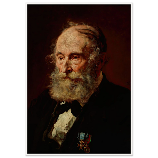 Portrait of Łukasz Dobrzański (1873) Art Print | Jan Matejko - Framed Poster - 30x40 cm / 12x16″ - Black frame