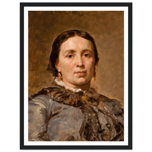 Portrait of Maria née Matejko GoIIchowska (1836-1917) (1882) Art Print | Jan Matejko - Framed Poster - 30x40 cm / 12x16″ - Black frame