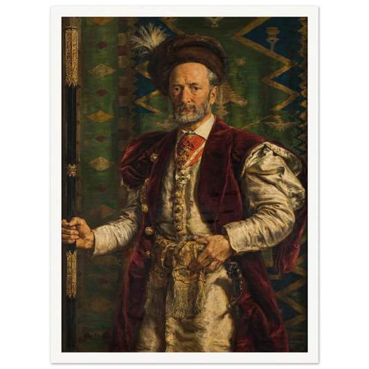 Portrait of Mikołaj Zyblikiewicz (1887) Art Print | Jan Matejko - Framed Poster - 30x40 cm / 12x16″ - Black frame