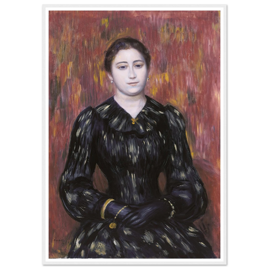 Portrait of Mme. Paulin Art Print | Pierre Auguste Renoir - Framed Poster - 30x40 cm / 12x16″ - Black frame