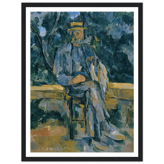 Portrait of Peasant (from 1905 until 1906) Art Print | Paul Cezanne - Framed Poster - 30x40 cm / 12x16″ - Black frame
