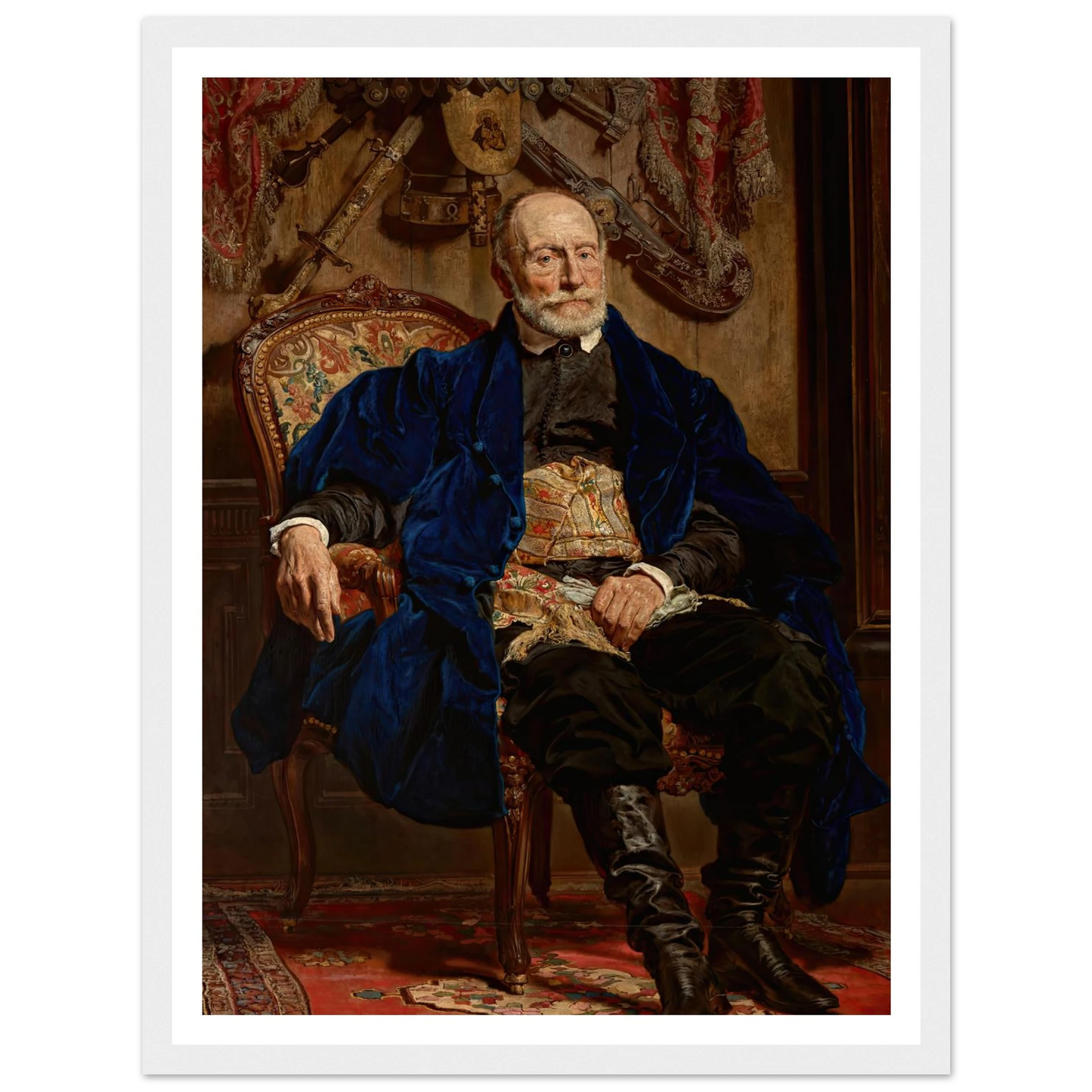 Portrait of Piotr Moszyński (1874) Art Print | Jan Matejko - Framed Poster - 30x40 cm / 12x16″ - Black frame