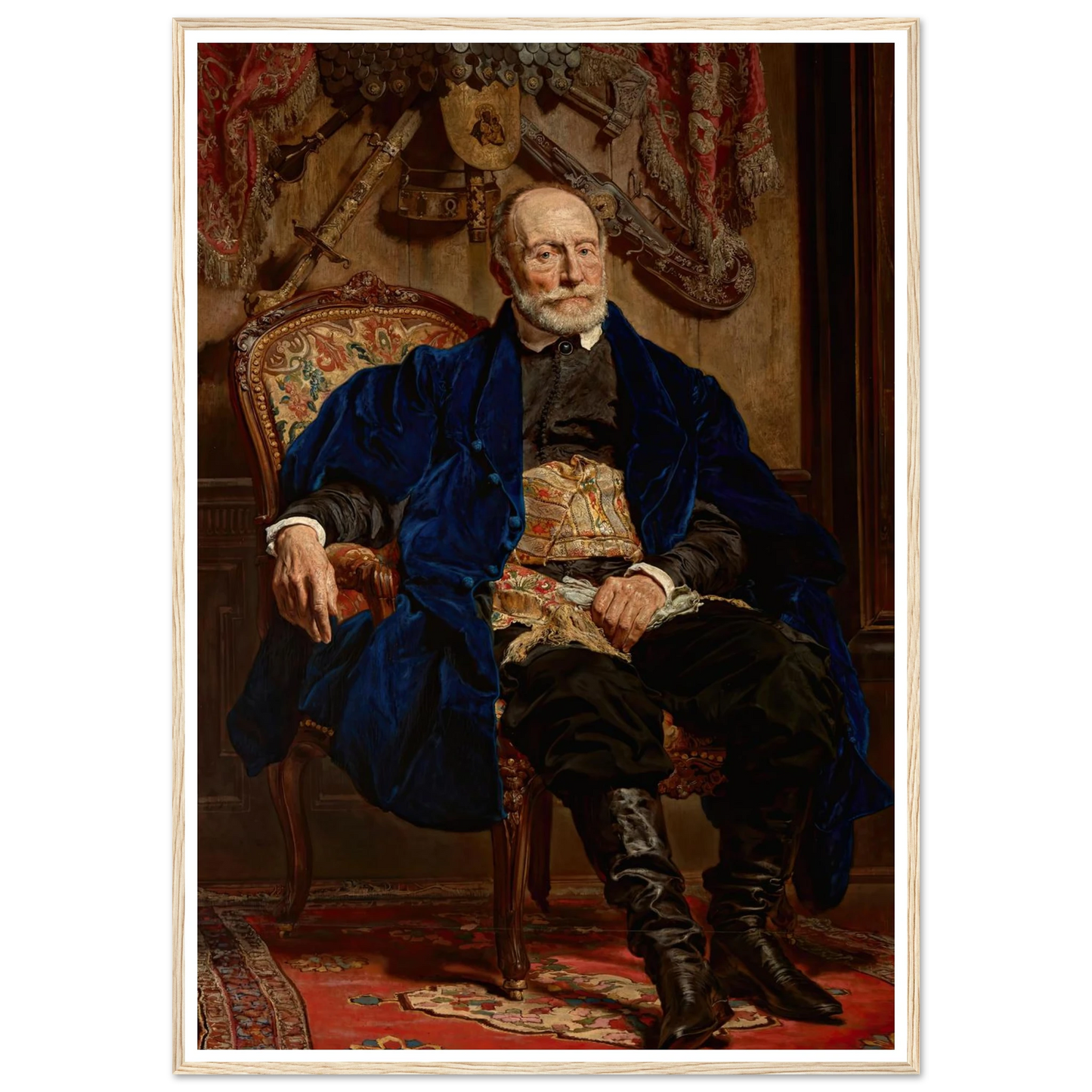 Portrait of Piotr Moszyński (1874) Art Print | Jan Matejko - Framed Poster - 30x40 cm / 12x16″ - Black frame