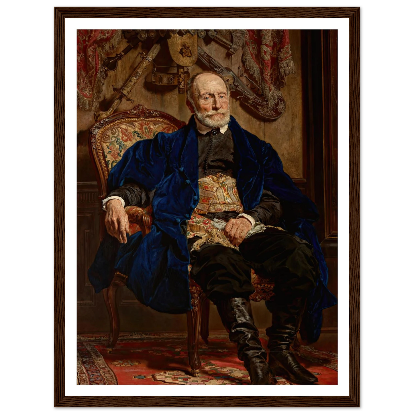 Portrait of Piotr Moszyński (1874) Art Print | Jan Matejko - Framed Poster - 30x40 cm / 12x16″ - Black frame