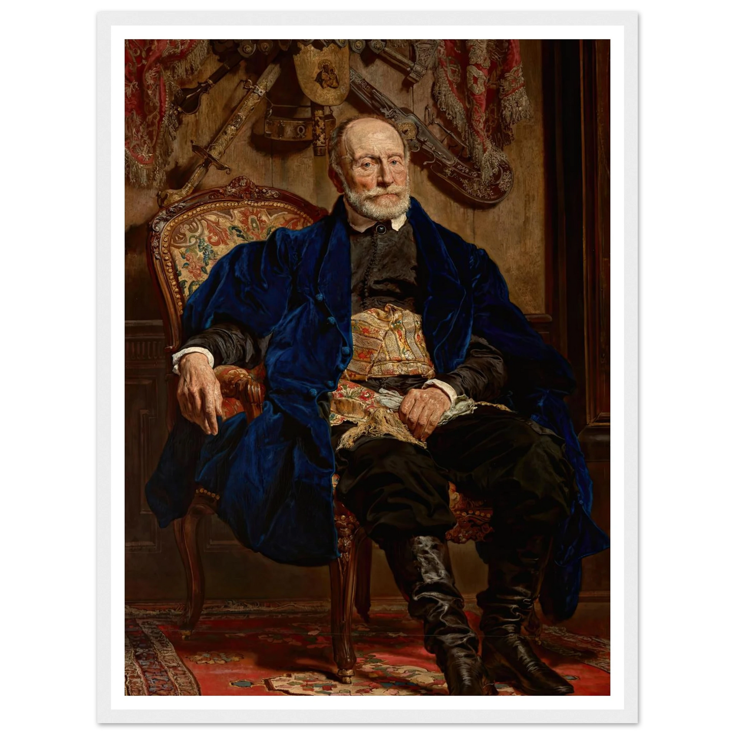 Portrait of Piotr Moszyński (1874) Art Print | Jan Matejko - Framed Poster - 30x40 cm / 12x16″ - Black frame