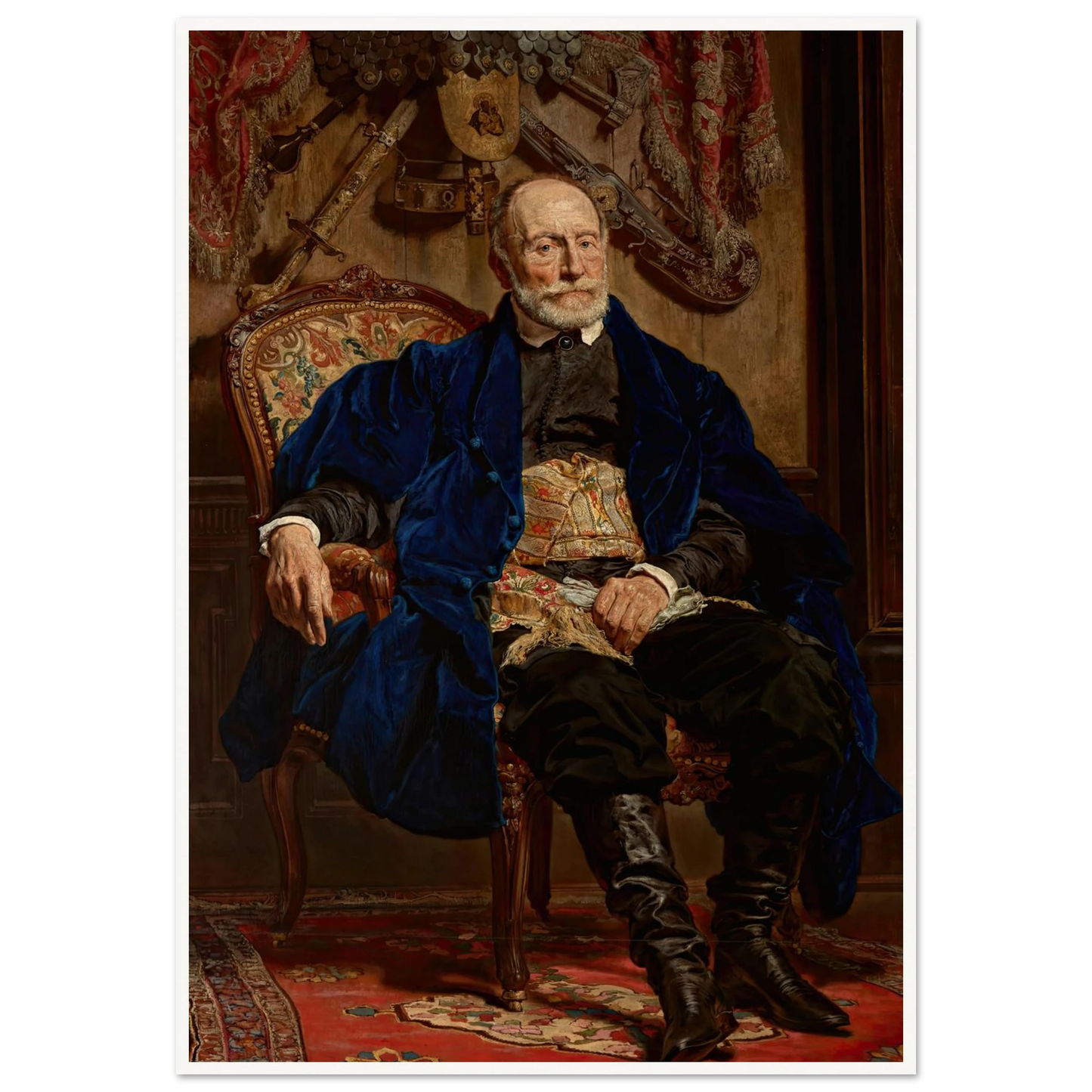 Portrait of Piotr Moszyński (1874) Art Print | Jan Matejko - Framed Poster - 30x40 cm / 12x16″ - Black frame