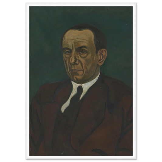Portret van Henri Vandeputte (1921) Art Print | Leon Spilliaert - Framed Poster - 30x40 cm / 12x16″ - Black frame