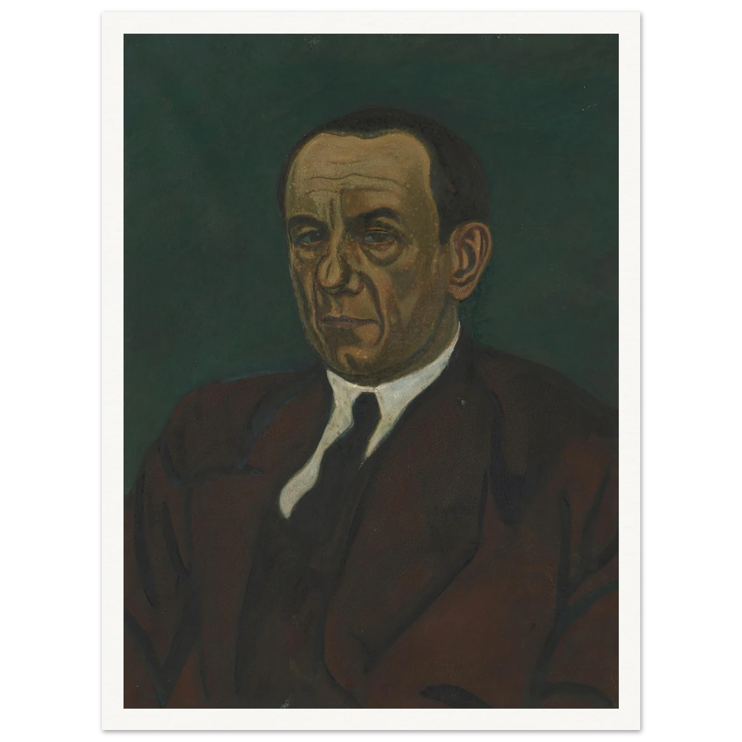 Portret van Henri Vandeputte (1921) Art Print | Leon Spilliaert - Framed Poster - 30x40 cm / 12x16″ - Black frame