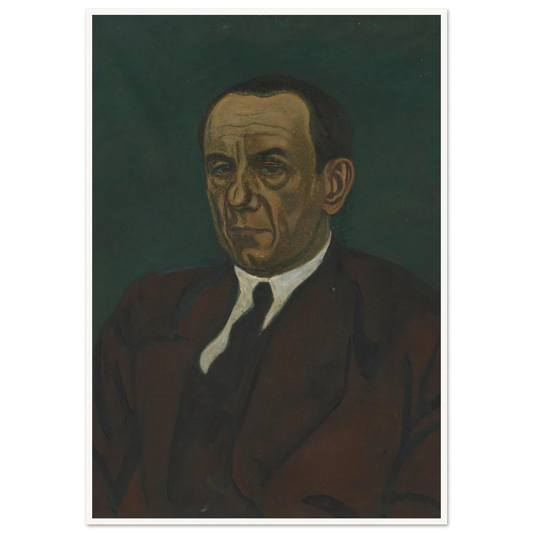 Portret van Henri Vandeputte (1921) Art Print | Leon Spilliaert - Framed Poster - 30x40 cm / 12x16″ - Black frame