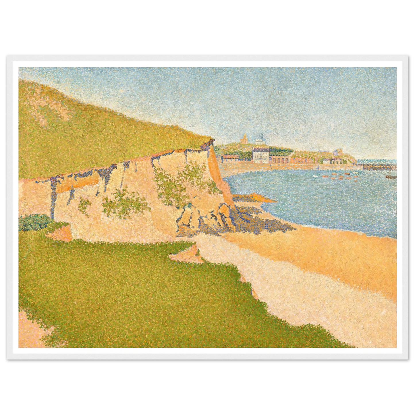 Portrieux, Tertre Denis (1888) Art Print | Paul Signac - Framed Poster - 30x40 cm / 12x16″ - Black frame