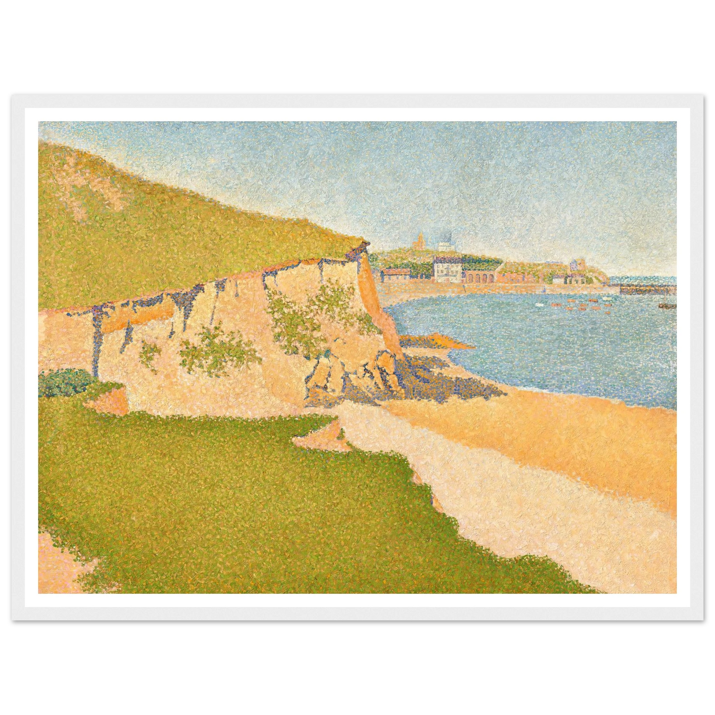 Portrieux, Tertre Denis (1888) Art Print | Paul Signac - Framed Poster - 30x40 cm / 12x16″ - Black frame