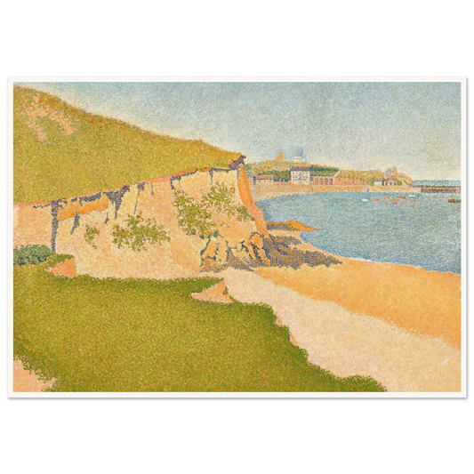 Portrieux, Tertre Denis (1888) Art Print | Paul Signac - Framed Poster - 30x40 cm / 12x16″ - Black frame