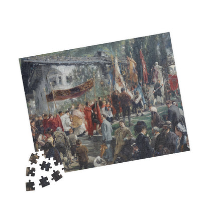 Procession in Hofgastein Puzzle | Adolph von Menzel - - 252 pcs (Horizontal) - 